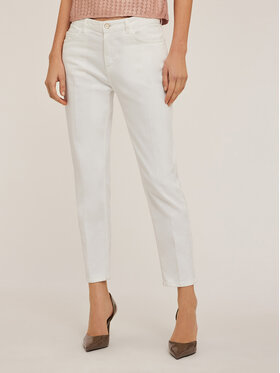 Motivi Motivi Pantaloni di tessuto P727Q003648N011 Bianco Regular Fit
