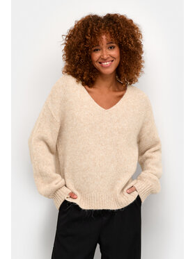 Kaffe Kaffe Pullover Sarla 10506829 1311061 Beige Relaxed Fit