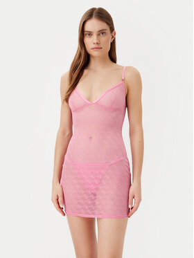 Guess Guess Naktiniai marškiniai O5RX02 KCLB0 Rožinė Slim Fit