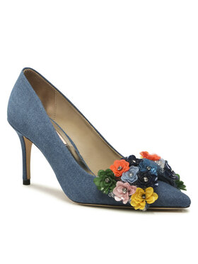 Custommade Custommade Pantofi cu toc subțire Aljo Multi Flower 999627013 Albastru