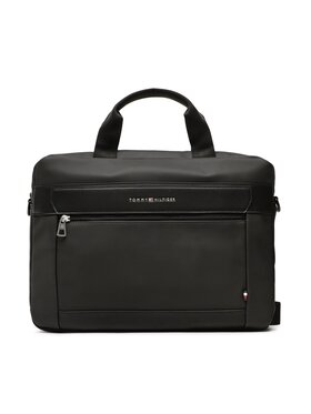 Tommy Hilfiger Tommy Hilfiger Geantă pentru laptop Th Casual Slim Computer Bag AM0AM10559 Negru