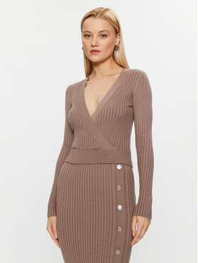Guess Guess Sveter W3BR29 Z2V42 Béžová Slim Fit