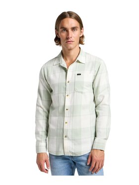 Lee Lee Koszula 112364117 Zielony Relaxed Fit