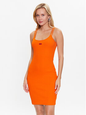 HUGO Hugo Každodenné šaty Nirabel 50486561 Oranžová Slim Fit