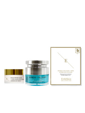 Erthskin London Erthskin London Kolagen Morski Krem Na Noc + Kolagen Pro Age Krem Pod Oczy + Płatki pod oczy z hydrożelu różanego Krem na noc