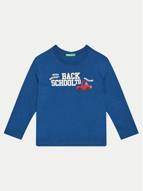 United Colors Of Benetton United Colors Of Benetton Bluză 3I1XG10FL Bleumarin Regular Fit