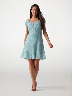 Guess Guess Sukienka codzienna 175141 Niebieski Classic Fit
