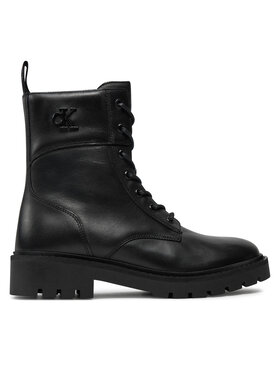 Calvin Klein Jeans Calvin Klein Jeans Trappers Combat Boot Mid Zip Lth In Calf YW0YW01550 Negru