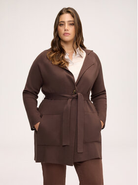Fiorella Rubino Fiorella Rubino Kardigan M308L008590N022 Brązowy Regular Fit