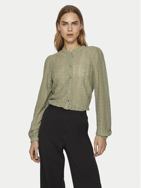 Vila Vila Camicia Chikka 14082977 Verde Regular Fit