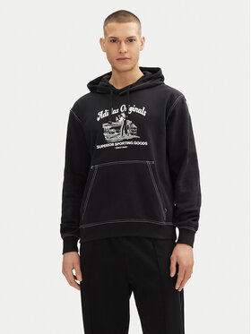 adidas adidas Felpa Wabash JP4483 Nero Loose Fit