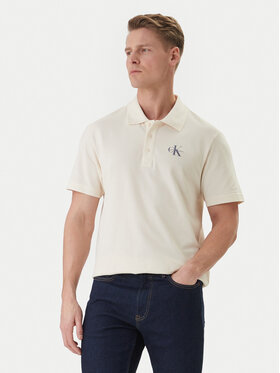 Calvin Klein Jeans Calvin Klein Jeans Tricou polo Easy Monologo LV04RF209G Bej Regular Fit