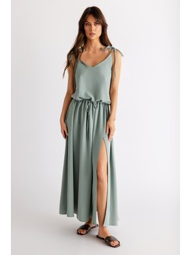 STONE SKIRTS STONE SKIRTS Sukienka letnia Luisa Zielony Regular Fit