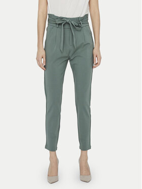 Vero Moda Vero Moda Bavlnené nohavice Eva 10205932 Zelená Loose Fit
