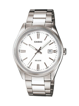Casio Casio Zegarek MTP-1302PD-7A1VEF Srebrny