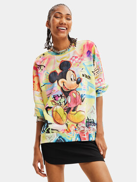 Desigual Desigual Pulóver 23WWSK59 Színes Oversize