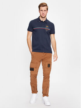 Aeronautica Militare Polo Majica 232PO1698P315 Mornarsko Modra Regular Fit