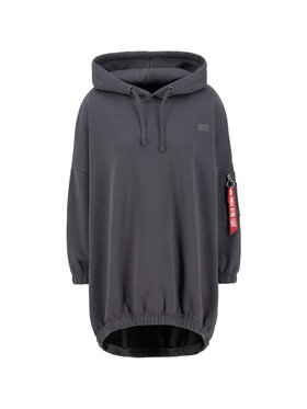 Alpha Industries Alpha Industries Bluza X-Fit Label Oversized Women Dress Szary Oversize