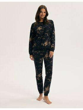 Esotiq Esotiq Piżama 43820 Niebieski Regular Fit