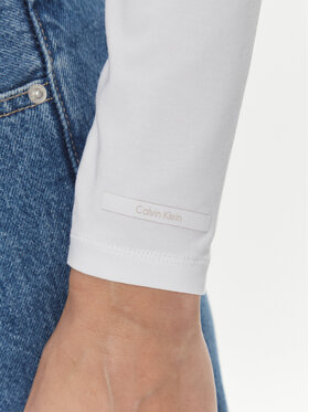 Calvin Klein Dolčevita K20K206067 Bijela Slim Fit