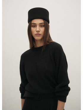 Le Collet Le Collet Sweter AVILA Czarny Regular Fit