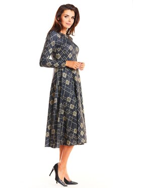 Infinite You Infinite You Sukienka codzienna M183 Złoty Basic Fit