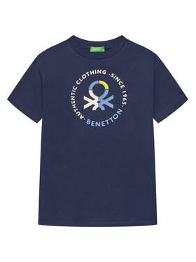 United Colors Of Benetton United Colors Of Benetton T-Shirt 3I1XC10N3 Dunkelblau Regular Fit