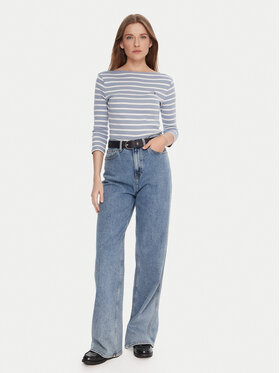 Tommy Hilfiger Tommy Hilfiger Блузка WW0WW40589 Блакитний Regular Fit