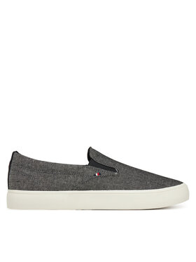 Tommy Hilfiger Tommy Hilfiger Tenisky Th Hi Vulc Low Slip On Ch FM0FM05390 Sivá