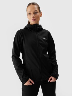 4F 4F Giacca softshell 4FWSS24TSOFF215-20S Nero Regular Fit