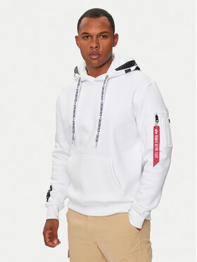 Alpha Industries Alpha Industries Majica dugih rukava 126803 Bijela Regular Fit