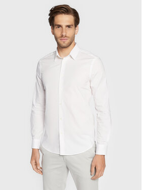 Sisley Sisley Košulja 5CNX5QL19 Bijela Slim Fit