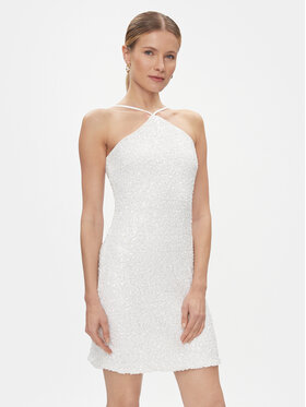 YAS YAS Коктейлна рокля Ariella 26032153 Бял Regular Fit