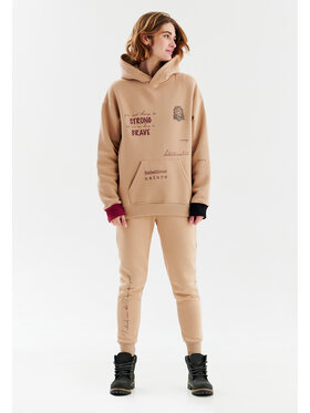 NAOKO Naoko Bluza Gryffindor Beżowy Oversize