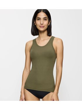 Triumph Triumph Top 1Beauty Layers TOP NSL Zielony Slim Fit