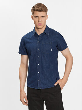 Blend Blend cămașă de blugi 20715457 Bleumarin Regular Fit