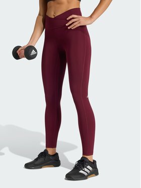 adidas adidas Legginsy 158041 Bordowy Fitted Fit