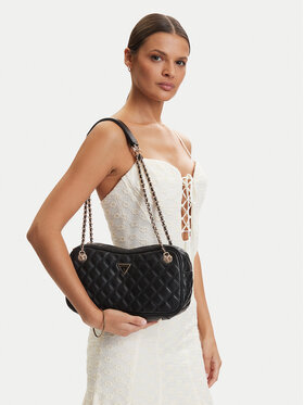 Guess Guess Дамска чанта Giully II HWQG96 73090 Черен