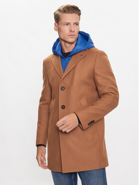 Manuel Ritz Manuel Ritz Gyapjú kabát 3332C4558X4 223726 Barna Regular Fit