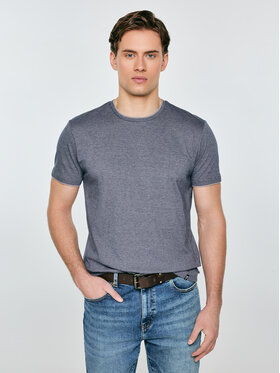 BIG STAR BIG STAR T-Shirt FREDRISER Granatowy Basic Fit