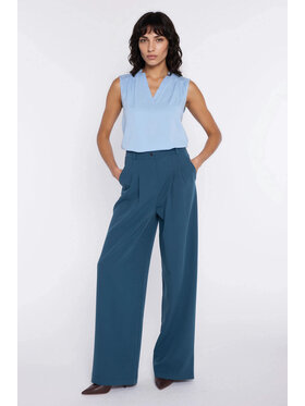 NIFE NIFE Kalhoty z materiálu SD138 Zelená Modern Relaxed Fit