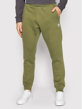 adidas adidas Pantaloni da tuta adicolor Essentials Trefoil H65676 Verde Slim Fit