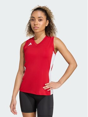adidas adidas Koszulka techniczna 152071 Czerwony Slim Fit