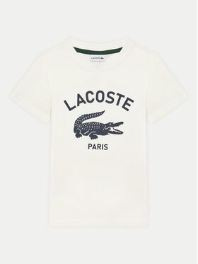Lacoste Lacoste T-Shirt TJ3003 Écru Regular Fit