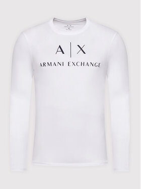 Armani Exchange Majica Dugih Rukava 8NZTCH Z8H4Z 1100 Bijela Slim Fit