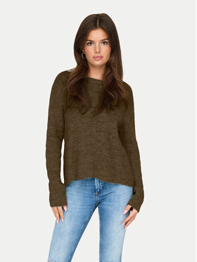 ONLY ONLY Πουλόβερ 15234745 Καφέ Regular Fit