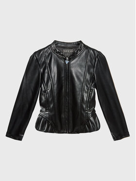 Guess Guess Giacca in similpelle J3RL17 WE8D0 Nero Regular Fit