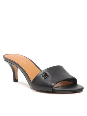 Tommy Hilfiger Tommy Hilfiger Papucs Th Elevated Mid Heel Sandal FW0FW07453 Fekete