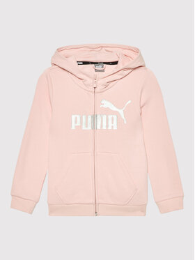 Puma Puma Bluza Essentials+ Logo 846959 Różowy Regular Fit