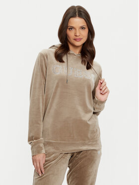 Guess Guess Bluză V4RQ25 KBXI2 Maro Regular Fit